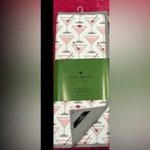 NWT Kate Spade martini glass drying mats set of 2